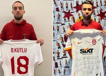 Berkan Kutlu ile Emre Taşdemir depremzedeler için formalarını bağışladı