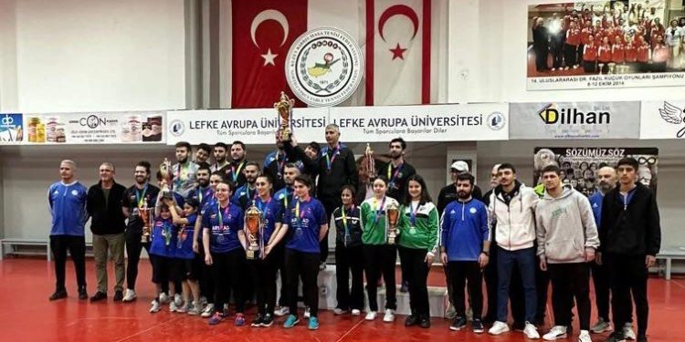 Masatenisi Büyükler Ligi tamamlandı