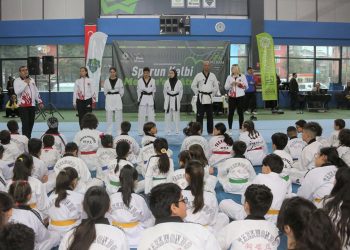 Konya’da 170 tekvando sporcusunun kuşak terfi heyecanı