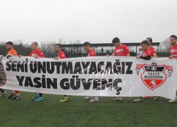 Samsun’da depremde hayatını kaybeden futbolcu Yasin Güvenç unutulmadı