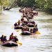 Adrenalin tutkunları Melen Çayı’nda rafting yaptı