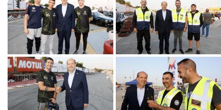 Cumhurbaşkanı Tatar, MobileLink Phone Shop Time Attack & Auto Show Drag Yarışı etkinliğine katıldı