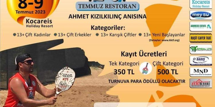 Plaj Tenis Turnuvasının ilki yapılıyor