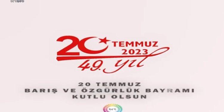 20 Temmuz Barış ve Özgürlük Bayramı Kutlu Olsun…