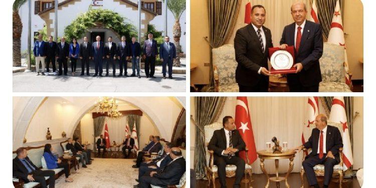 Cumhurbaşkanı Ersin Tatar, Kıbrıs Türk Spor Yazarları Derneği’ni kabul etti