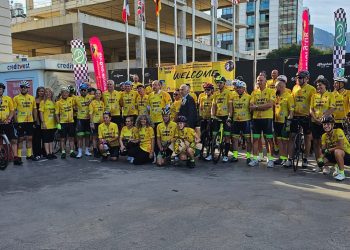 Kansere karşı pedal çeviren Uzun ve Mckinlay’in Londra’da başladığı yolculuğu Yedidalga’da bitti.. Cumhurbaṣkanı  Tatar: Etkinlikle insanlığa önemli mesajlar veriliyor