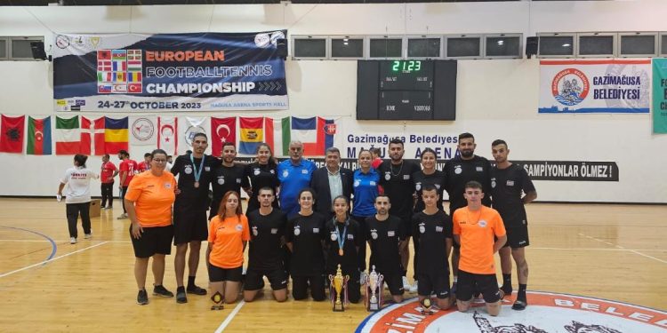 Avrupa Futboltenisi Şampiyonası. Mağusa Arena’da 12 ülkeden 140 sporcu kıyasıya mücadele etti