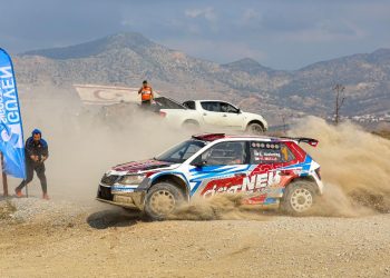 Cumhuriyet Sprint Rallisi. 4’üncü yarış, Lefkoşa Kuzey çevre yolundaki etapta gerçekleşti