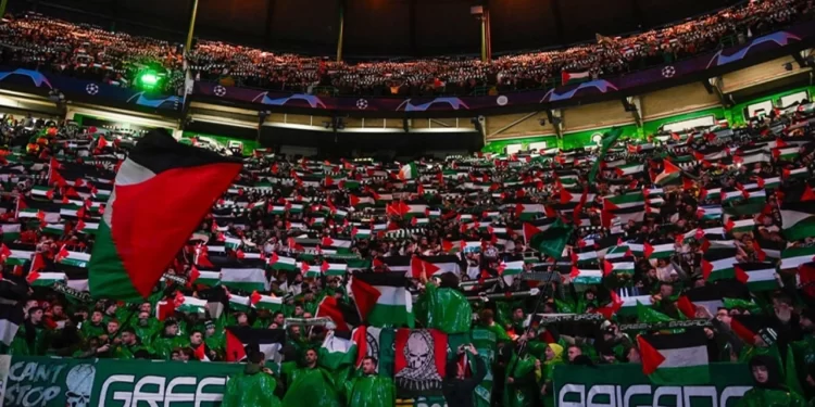 Celtic taraftarına Filistin cezası