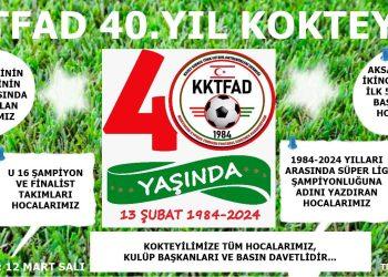 ANTRENÖRLER DERNEĞİ 40.YIL KOKTEYİLİ DÜZENLİYOR