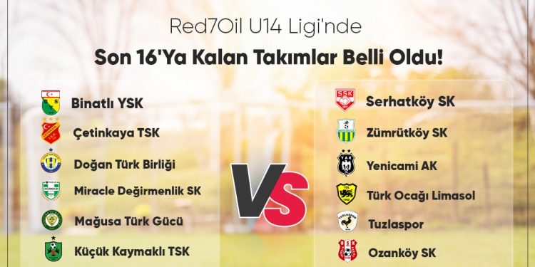 Red7Oil U14 Futbol Ligi final yolu kura çekimi yapılıyor
