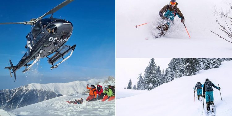 Kaçkar Dağları’nda “heliski” heyecanı yaşanıyor