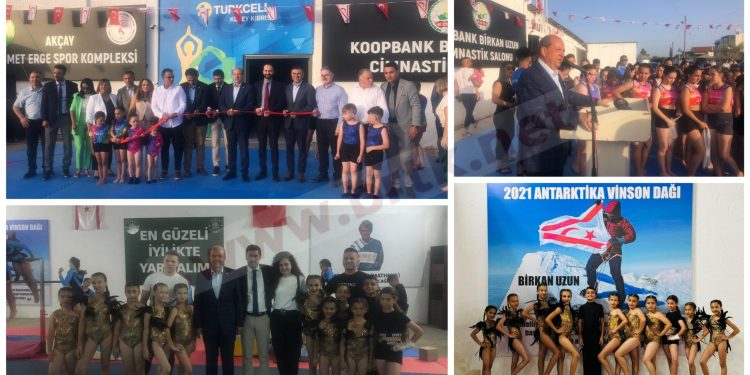 ‘Akçay Mehmet Erge Spor Kompleksi’, ‘Koopbank Birkan Uzun Cimnastik Salonu’ düzenlenen törenle açıldı