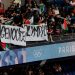 Futbol maçında İsrail’e protesto