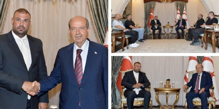 Cumhurbaşkanı Tatar, Drift NEU Racing Team  pilotu Avrupa Ṣampiyonu Haskasap ve ekibini kabul etti