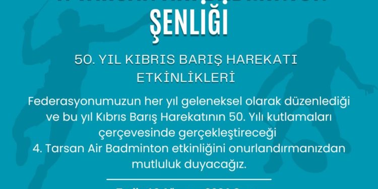4. Tarsan Air Badminton Şenliği yarın