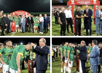 Cumhurbaşkanı  Tatar, Özer Komando Süper Kupa Finalini izledi