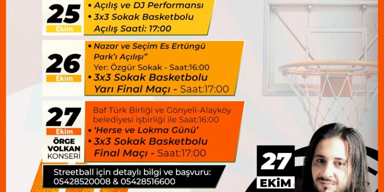 Gönyeli’de 3×3 Streetball Turnuvası