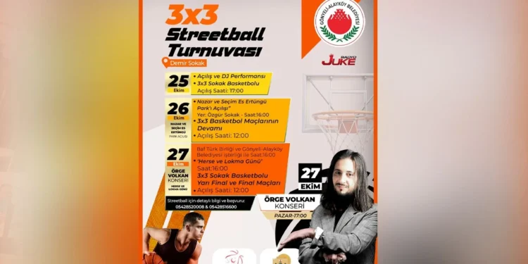 Gönyeli-Alayköy Belediyesi street ball turnuvası düzenliyor