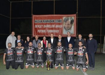Cumhurbaşkanı Ersin Tatar, Hasan Ramadan Cemil Daireler Arası Futbol Turnuvası’nın ödül töreninde konuştu