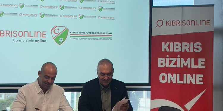 KTFF İLE KIBRISONLINE ARASINDA “BİLİŞİM SPONSORLUĞU” ANLAŞMASI