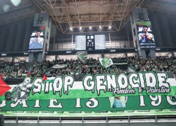 Panathinaikos taraftarlarından Filistin’e destek