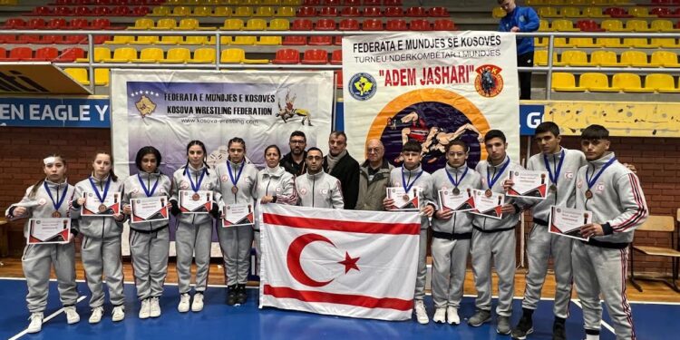 KKTC Güreş Milli Takımı, Kosova’da üçüncü