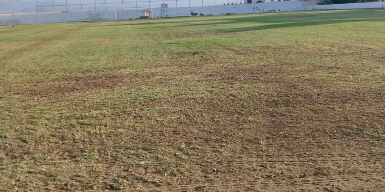 TAHSİN MERTEKÇİ STADI SUSUZLUKTAN KURUYOR