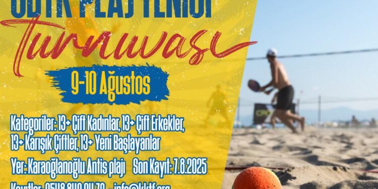 Girne’de Plaj Tenis Turnuvası